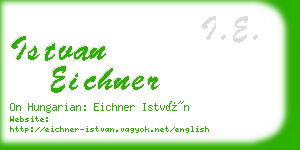 istvan eichner business card